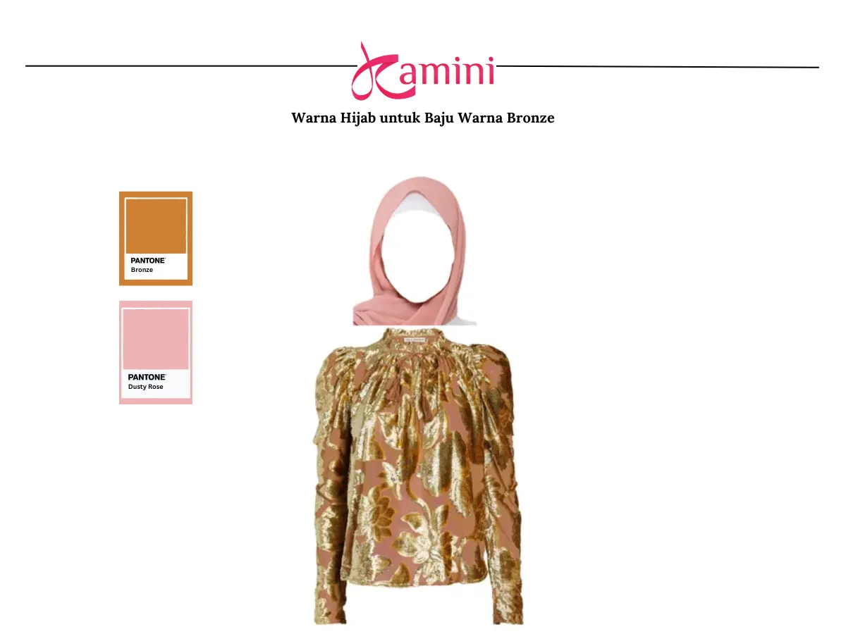 7. Hijab Warna Dusty Rose_