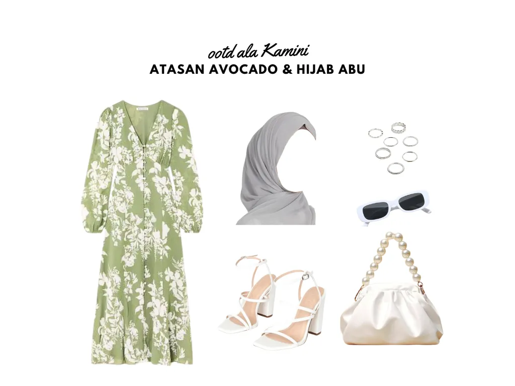 Hijab Warna Abu_