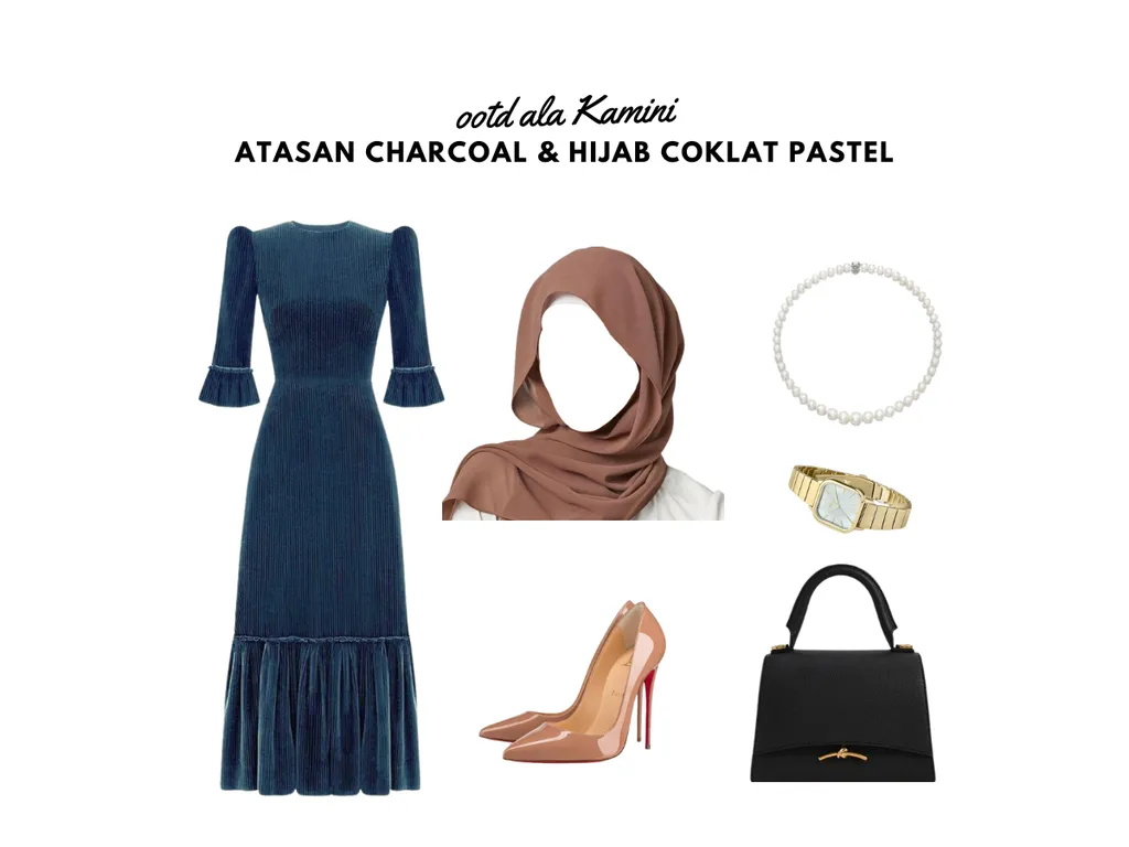 Hijab Warna Coklat Pastel_