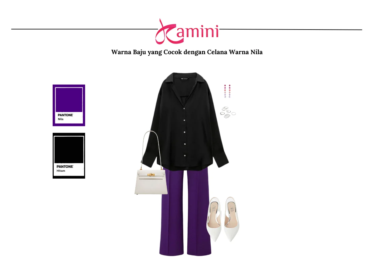 Celana Nila dan Baju Hitam