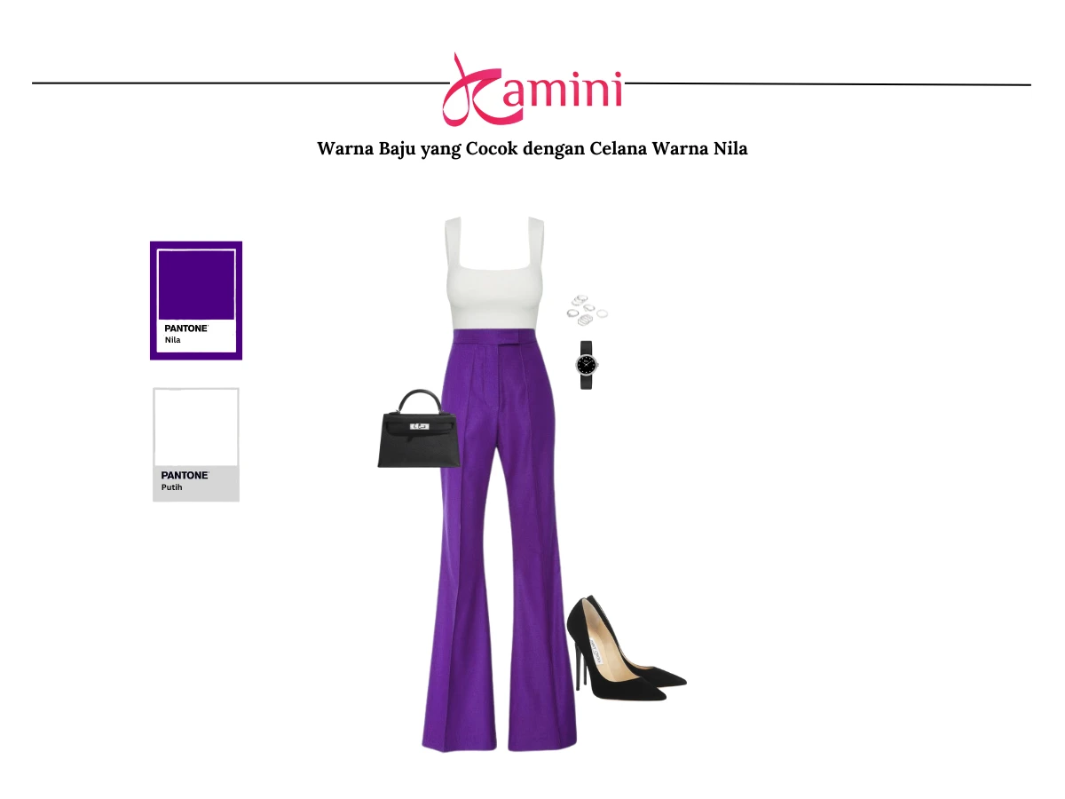 Celana Nila dan Baju Putih