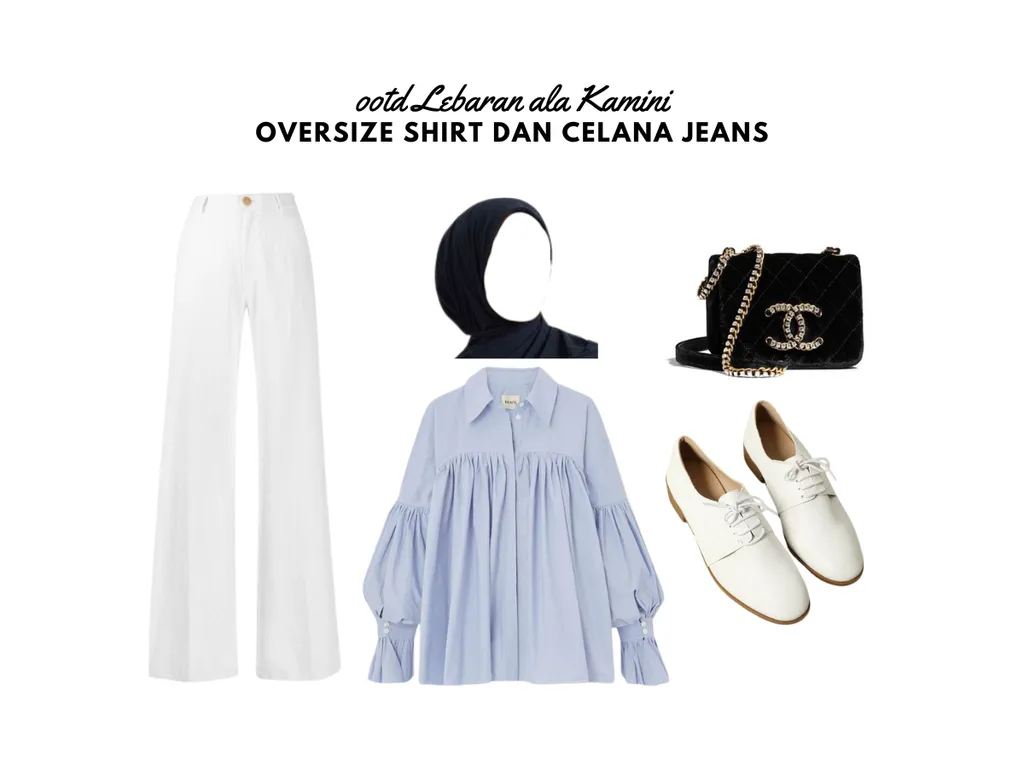 OOTD Lebaran Remaja - Oversize Shirt dan Celana Jeans_