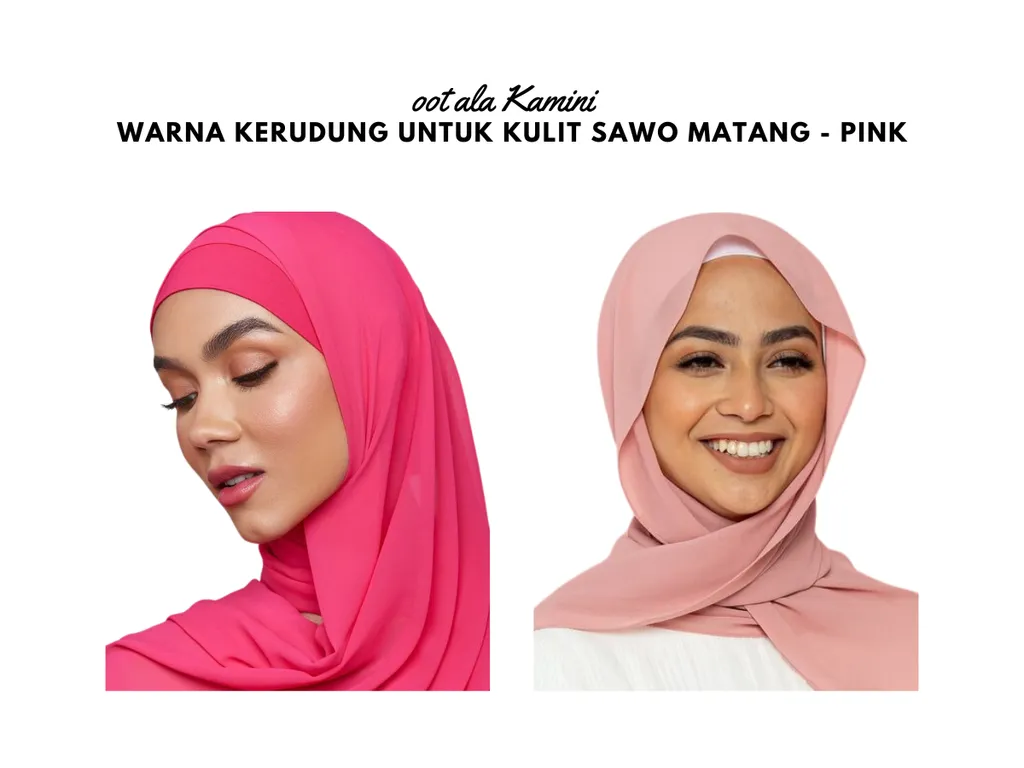 Warna Kerudung Untuk Kulit Sawo Matang - Pink_
