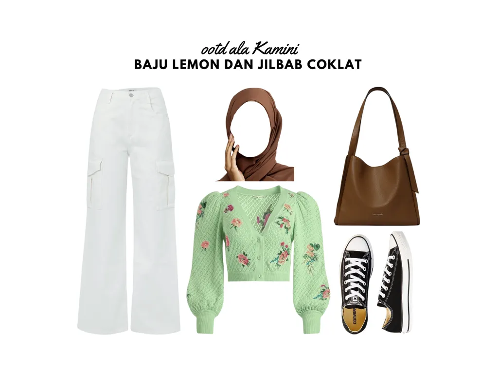 Baju Lemon dan Jilbab Cokelat_