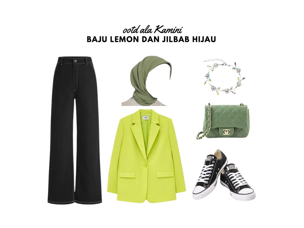 Baju Lemon dan Jilbab Hijau_