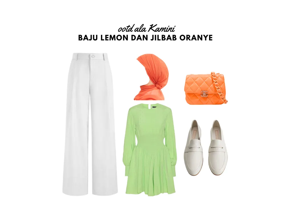 Baju Lemon dan Jilbab Oranye_