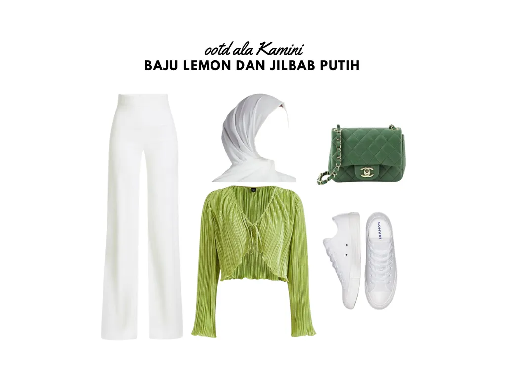 Baju Lemon dan Jilbab Putih_