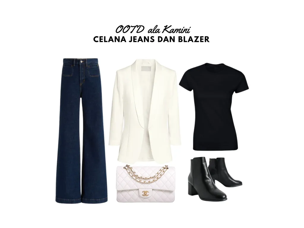OOTD Celana Jeans dan Blazer_