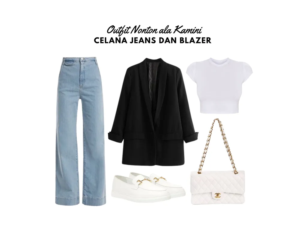 Outfit Nonton Bioskop - Celana Jeans dan Blazer_