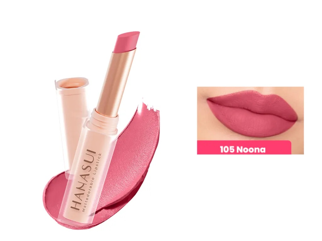 Warna Lipstik untuk Remaja - Hanasui Mattedorable Lipstick - Noona_
