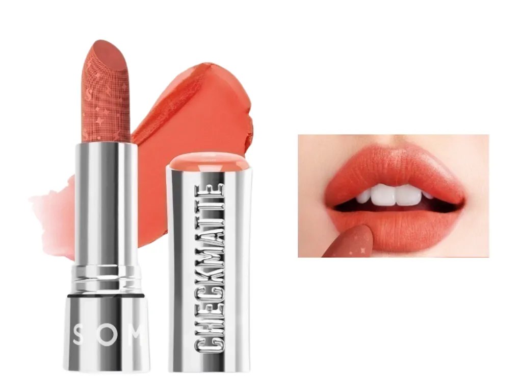 Warna Lipstik untuk Remaja - Something Checkmatte Transferproof Lipstick - Swipe_