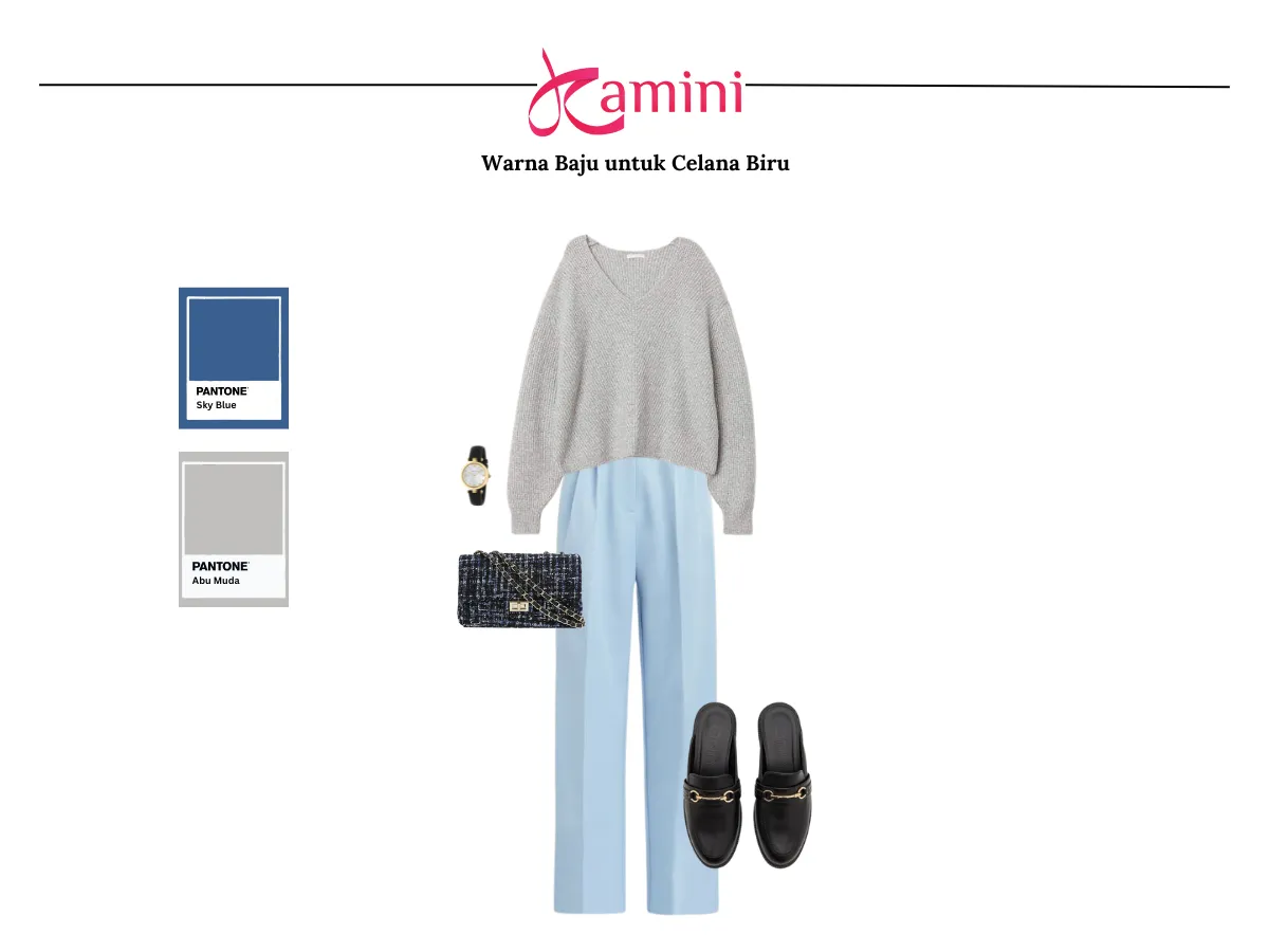 Celana Biru dan Bau Warna Abu Muda_