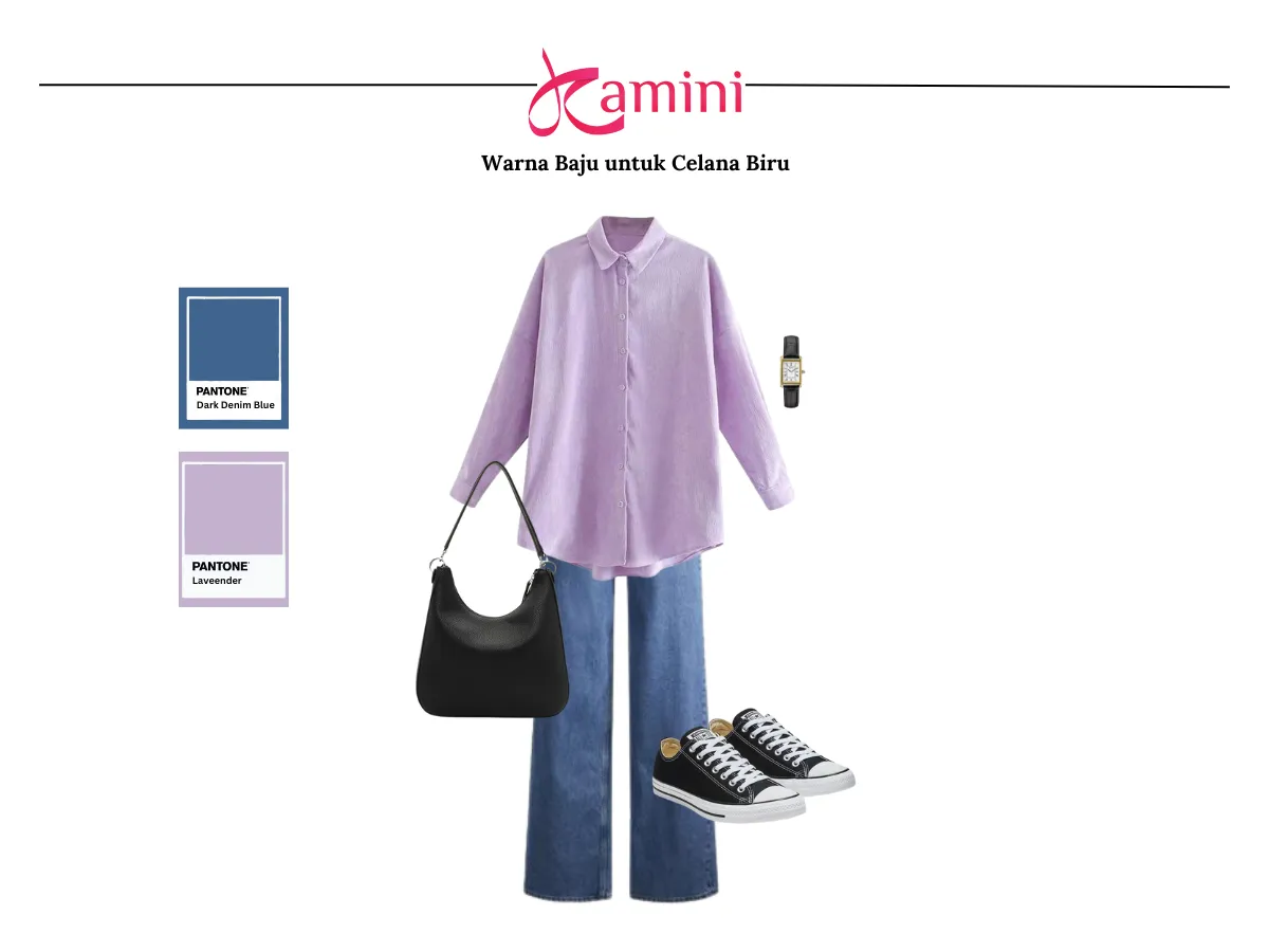 Celana Biru dan Bau Warna Lavender_