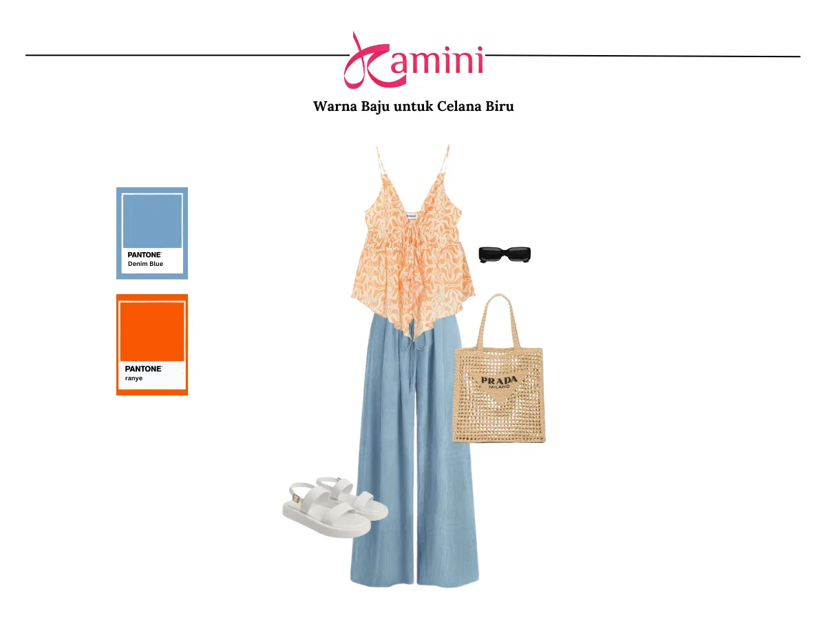 Celana Biru dan Bau Warna Oranye_