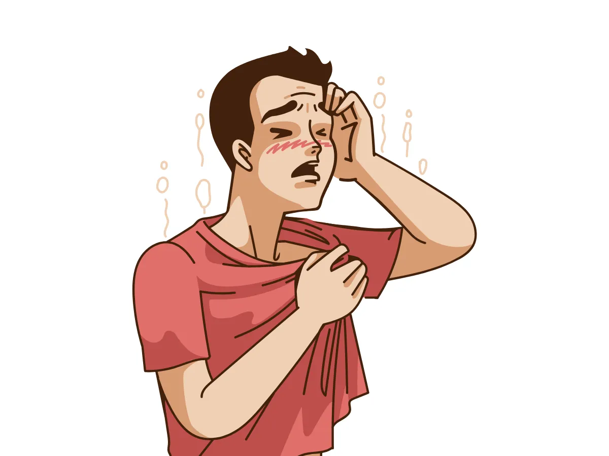 4. Pakaian Tidak Menyerap Keringat_