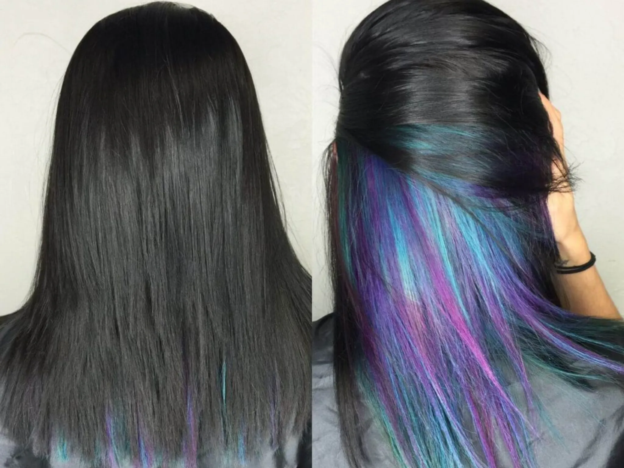 3. Rainbow Hidden Hair_