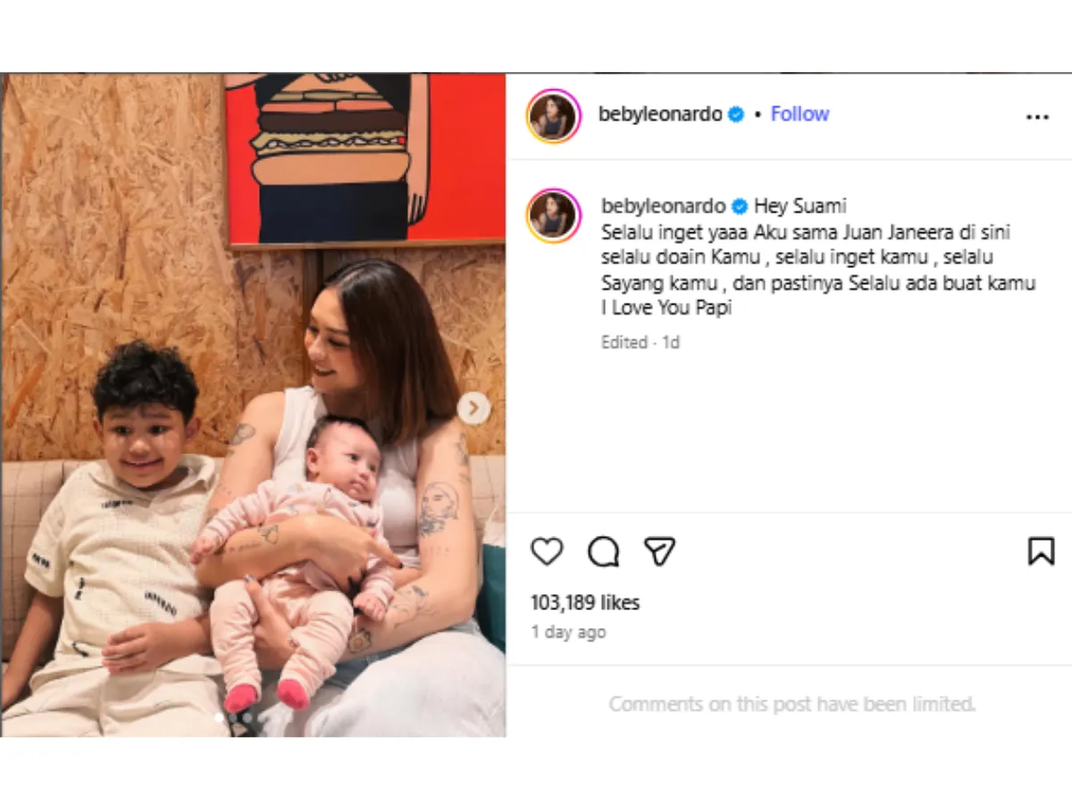 Beby Prisilia Curhat Haru Dukung Onad di Masa Rehabilitasi “Aku, Anak-anak, Selalu Ada Buat Kamu”_